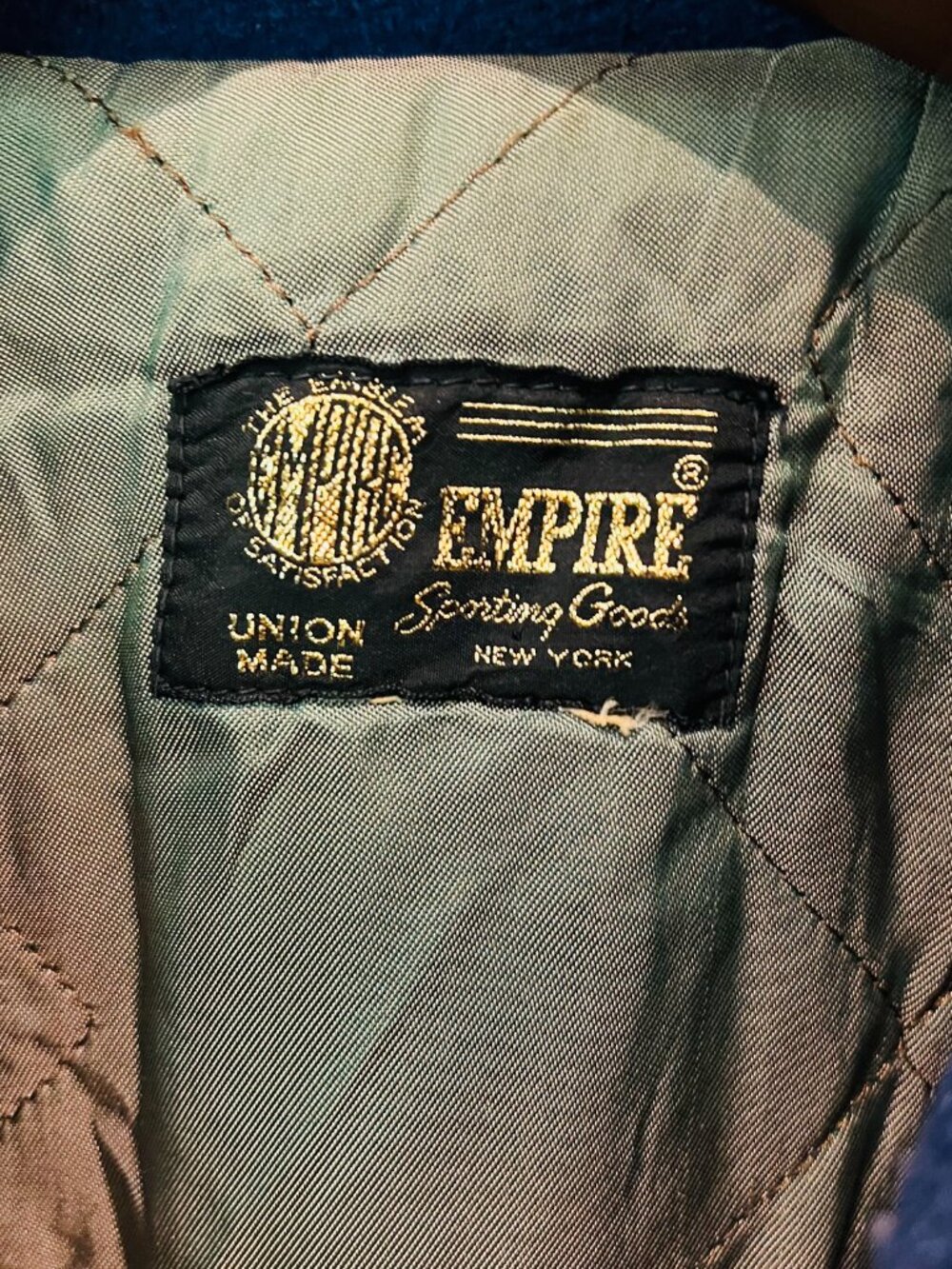 Vintage 50s Empire Wool Varsity Jacket Chain Stitch USA Union Made - Picture 16 of 16
